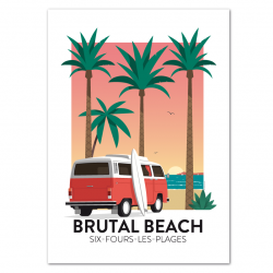 Van Brutal Beach - affiche