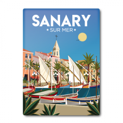 Sanary 'day or night'- Magnet