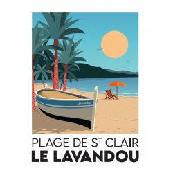 Beach Lavandou - poster