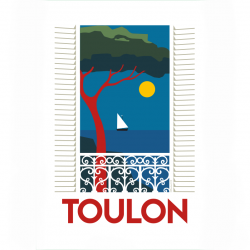 Toulon vue - poster