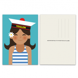 Marine girl - card
