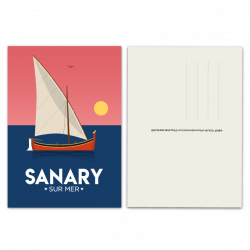 Sanary Sunset - card