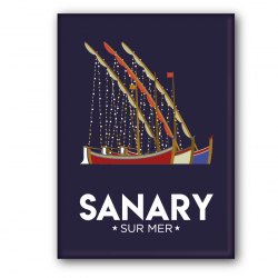 Sanary nuit - magnet