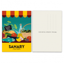Sanary marché  - carte