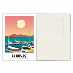 Le Brusc sunset - card